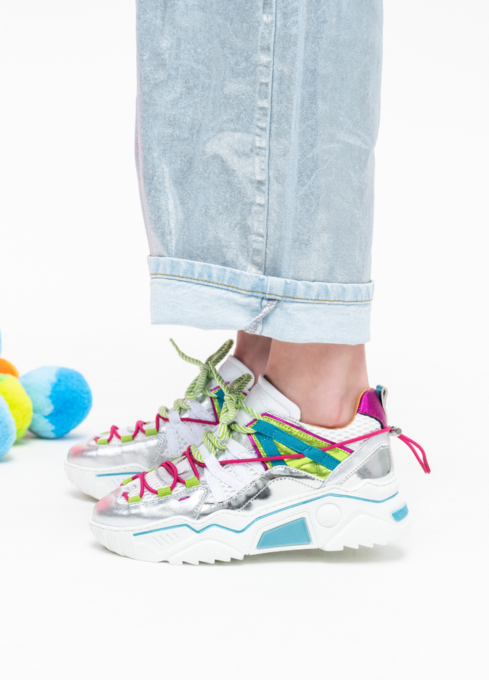 dwrs ORION mesh - Sneakers | Silver / Aqua