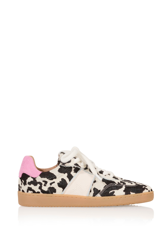 dwrs POONA cow hair on - Sneakers | Off white / Pink