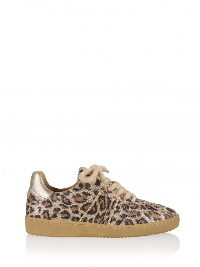 dwrs POONA leopard glimmer - Sneakers | Sand / Champagne