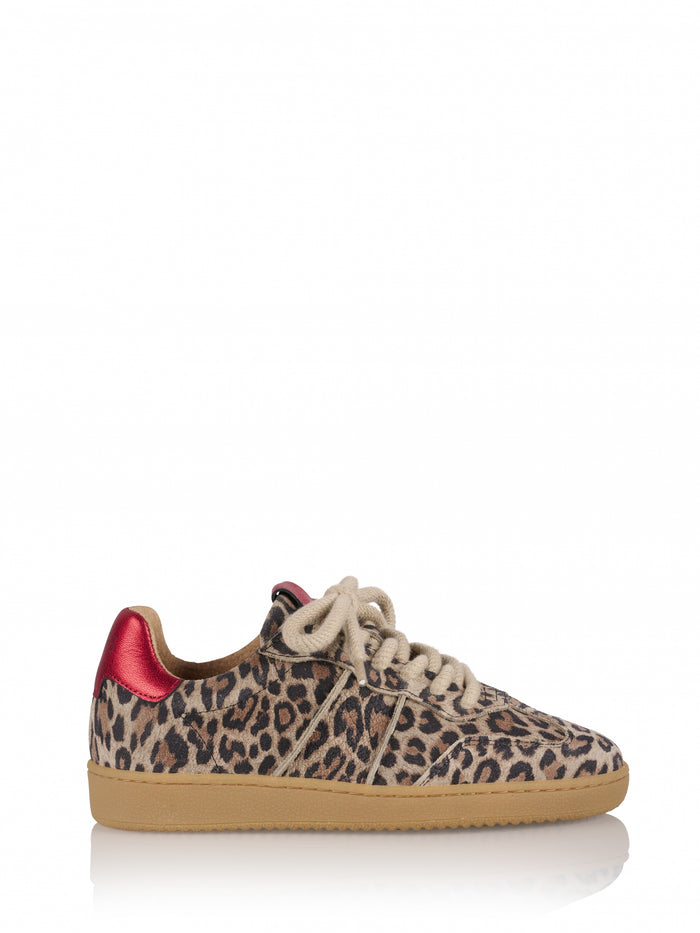 dwrs POONA leopard - Sneakers | Beige / Red