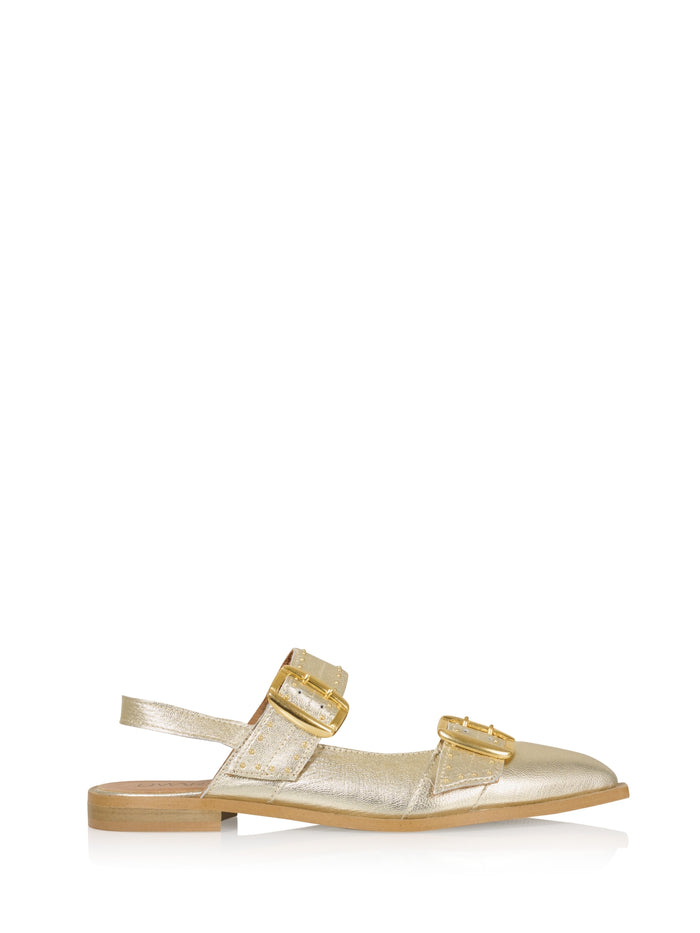 dwrs PORT ISABEL metallic - Slingbacks | Champagne