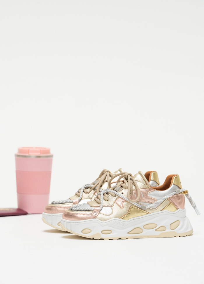 dwrs SATURNUS metallic - Sneakers | Champagne / Silver