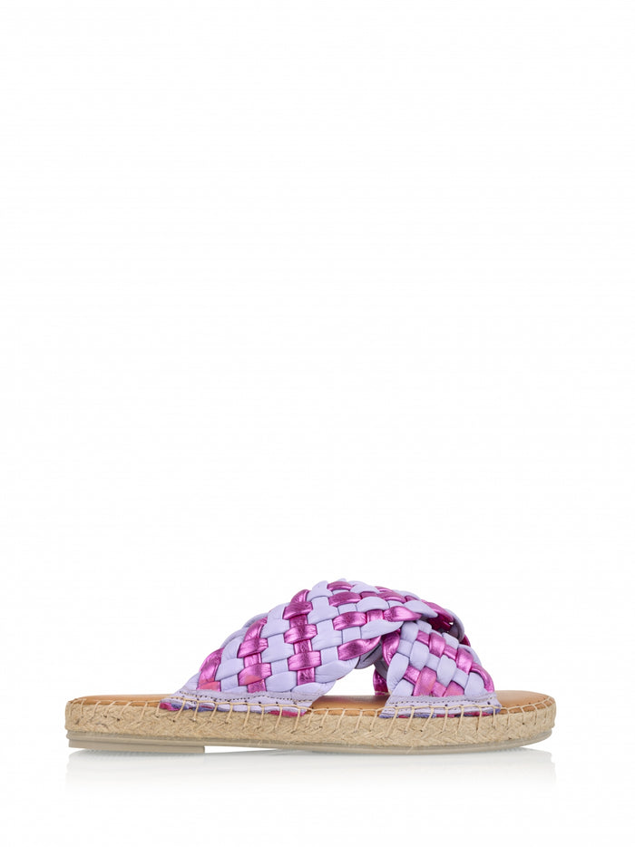 dwrs VALENCIA leer - Slippers | Pink / Lila
