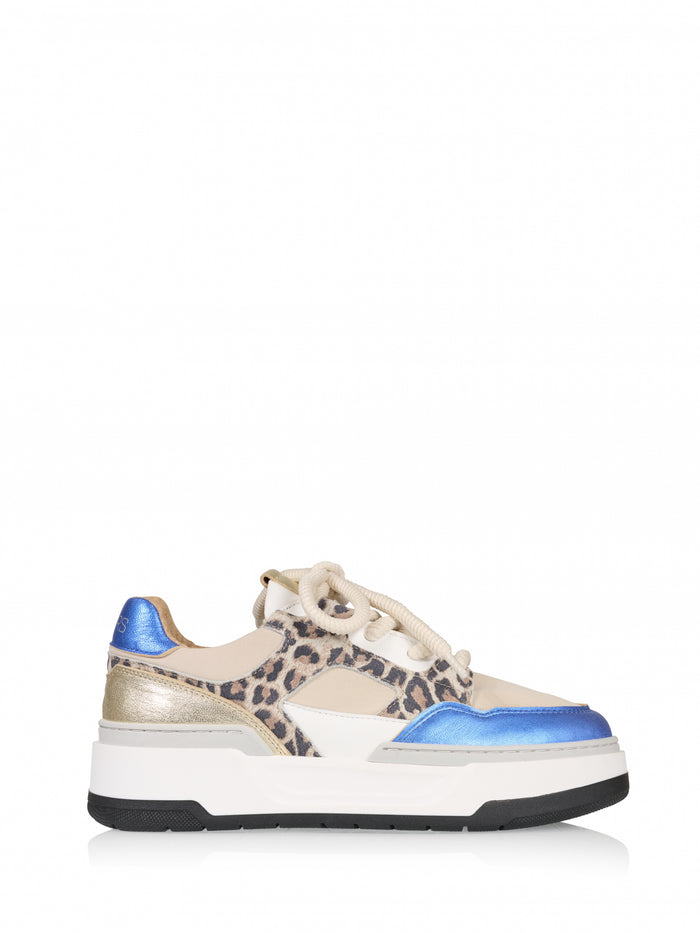 dwrs WINTON leopard - Sneakers | Sand / Kobalt