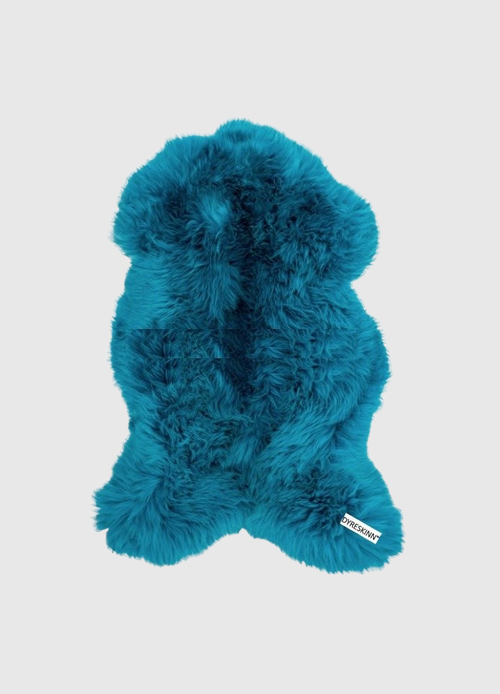 dyreskinn Schapenvacht | Azure Blauw | 100 x 65cm