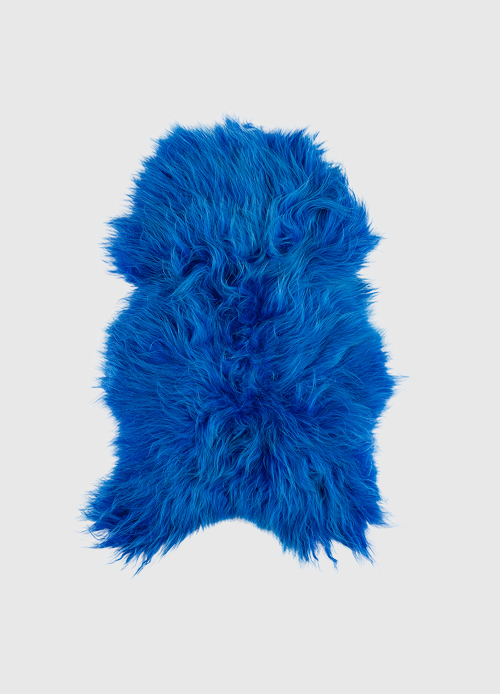 dyreskinn Schapenvacht IJslands | Blauw | 100 x 65cm