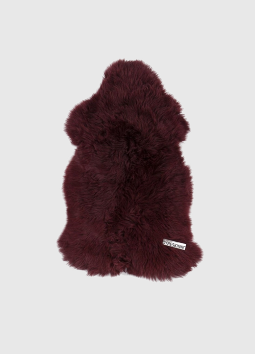 dyreskinn Schapenvacht | Merlot | 100 x 65cm