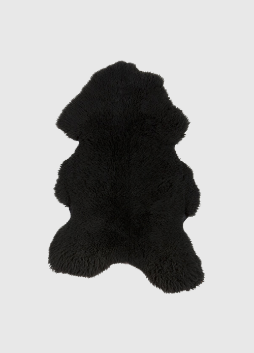 dyreskinn Schapenvacht | Natural zwart | 100 x 65cm