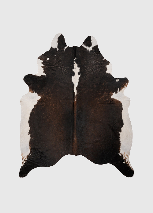 dyreskinn K878 | Unieke Koeienhuid XL | Bruin-wit | ca.210 x 180cm