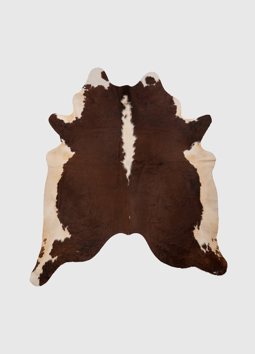 dyreskinn K885 | Unieke Koeienhuid XL | Bruin-wit | ca.210 x 180cm