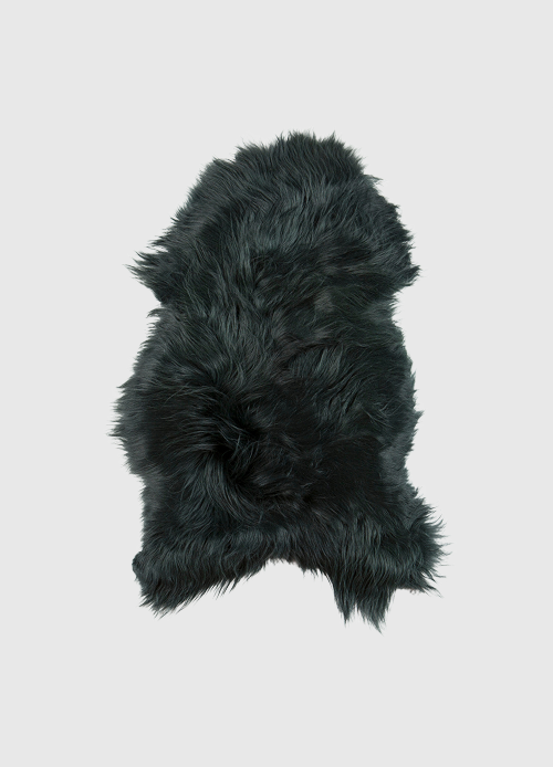 dyreskinn Schapenvacht IJslands | Donkergroen | 100 x 65cm
