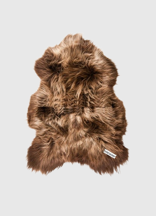 dyreskinn Schapenvacht IJslands | Lichtbruin | 100 x 65cm