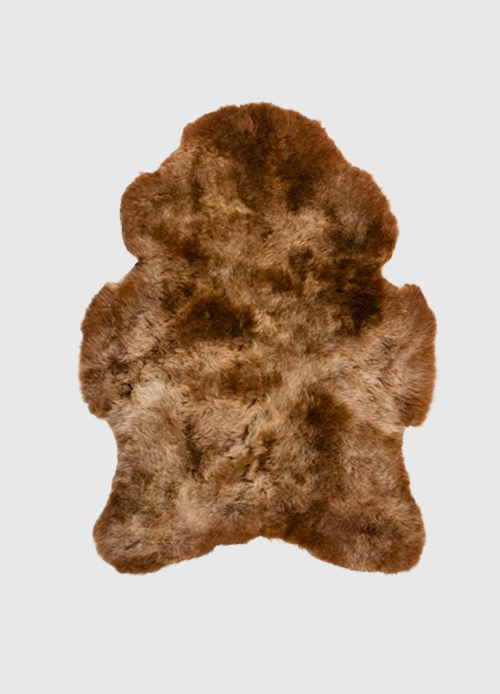 dyreskinn Schapenvacht IJslands | Lichtbruin kort | 100 x 65cm