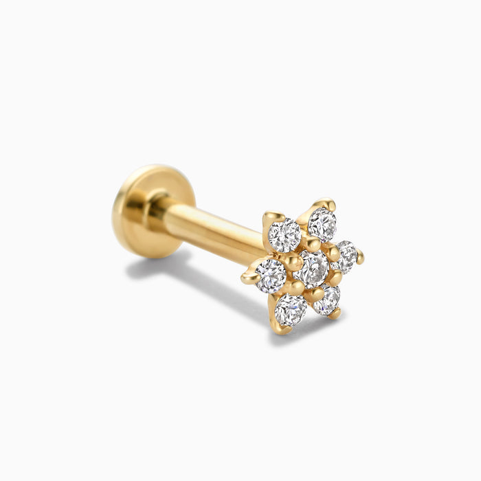 eline rosina Diamond Flower Piercing