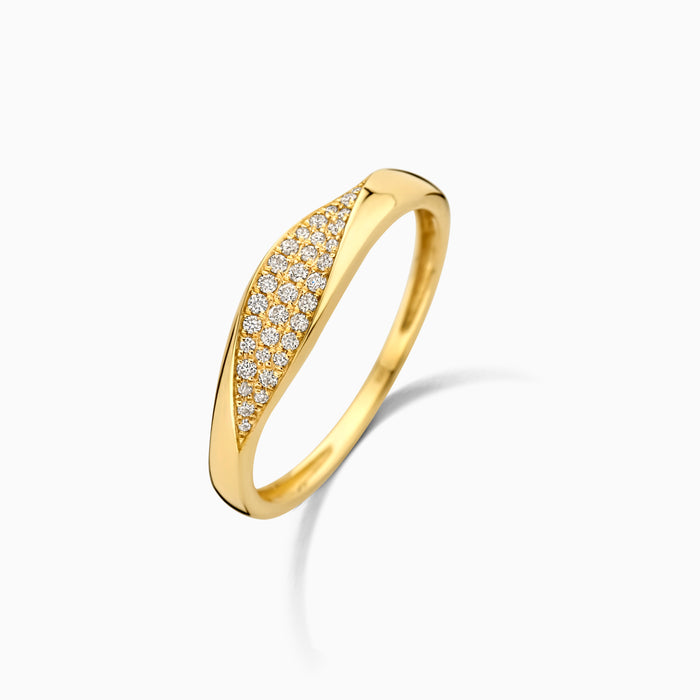 eline rosina Diamond Pavé Twist Ring
