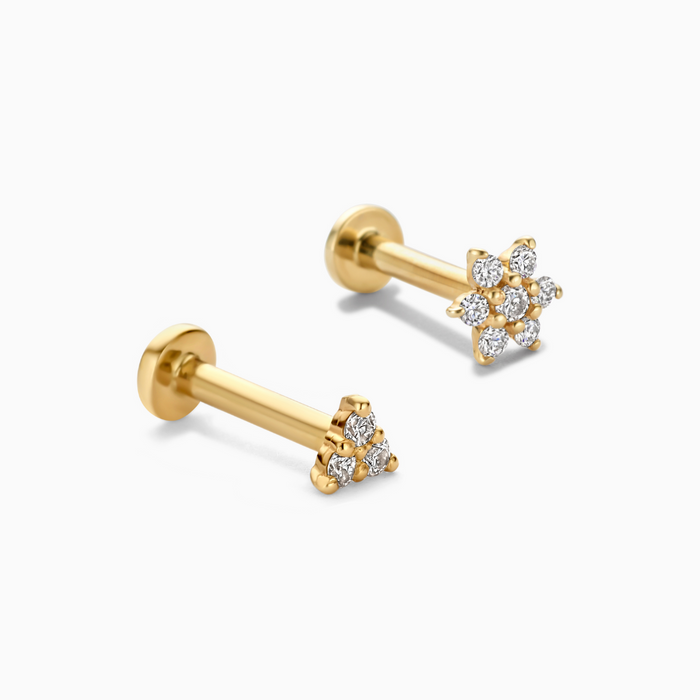 eline rosina Diamond Piercing Set