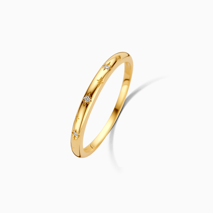 eline rosina Diamond Slim Dome Ring