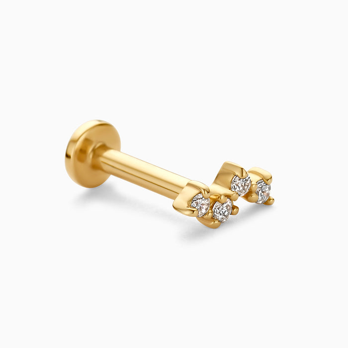 eline rosina Diamond Wavy Piercing