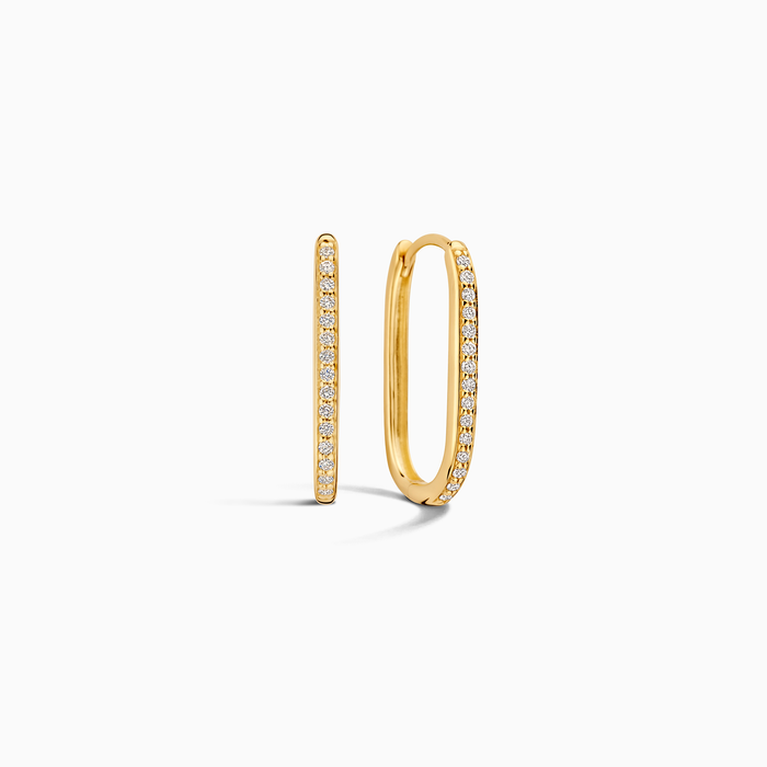 eline rosina Large Diamond Icon Hoops