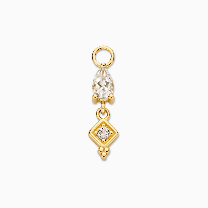 eline rosina Single Drop Hoop Charm