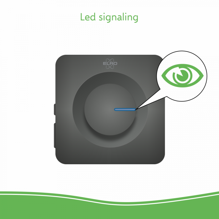 Elro Draadloze Deurbel Set – Plug-in Ontvanger - Zwart (DB3000PL-P1C1B)