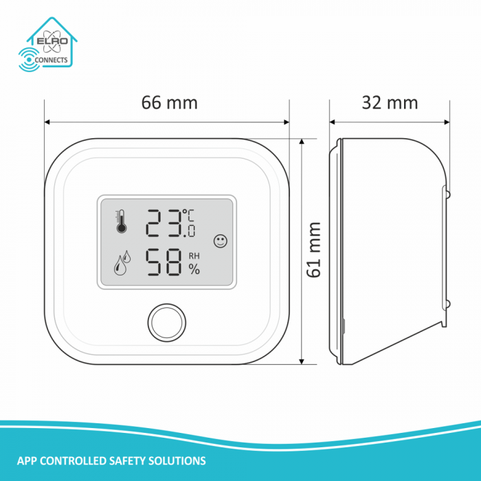 Elro ELRO Connects Temperatuur- En Vochtigheidsmonitor (SF40TH)
