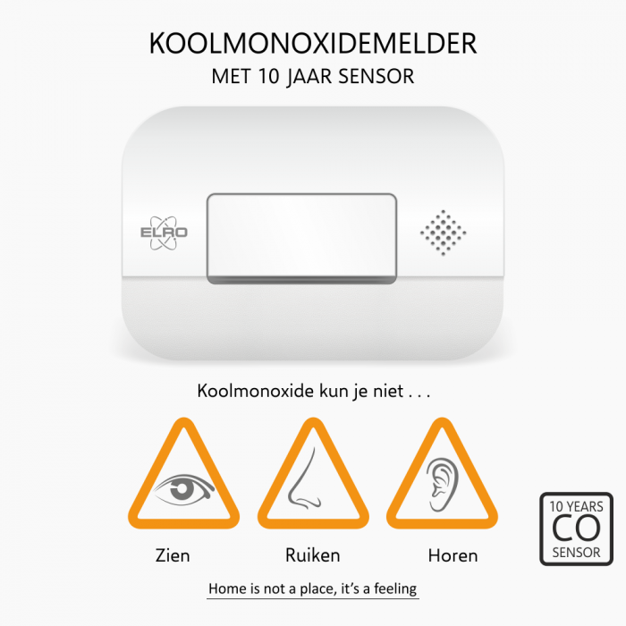elro Koolmonoxidemelder - 10 jaar sensor (FC2702)