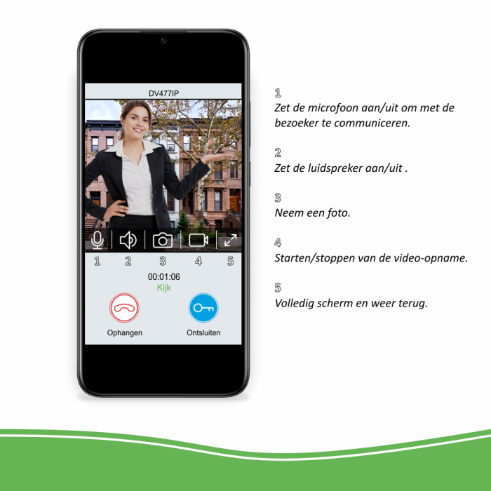 elro Wifi IP Video Deur Intercom (DV477IP2)