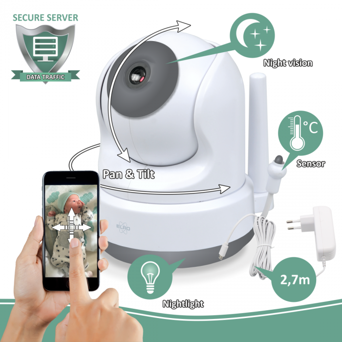 Elro Extra Camera Voor BC3000 Baby Monitor Royale HD Babyfoon (BC3000-C)