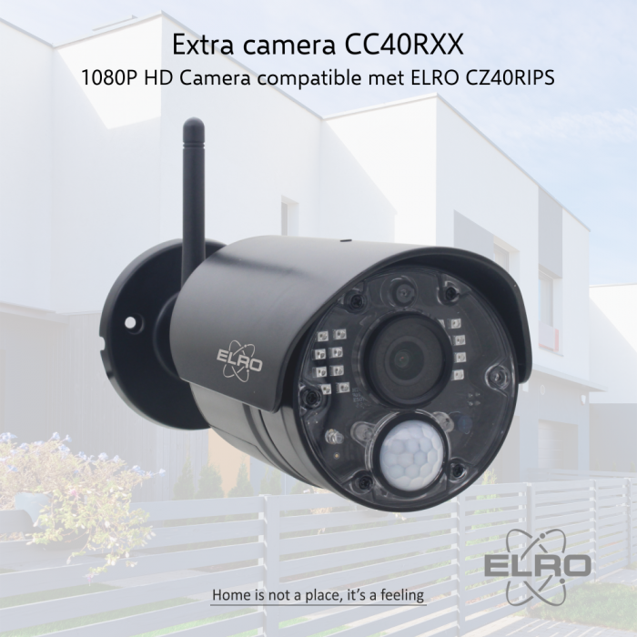 elro Extra Camera voor ELRO CZ40RIPS 1080P HD Draadloze Beveiligingscamera Set (CC40RXX)