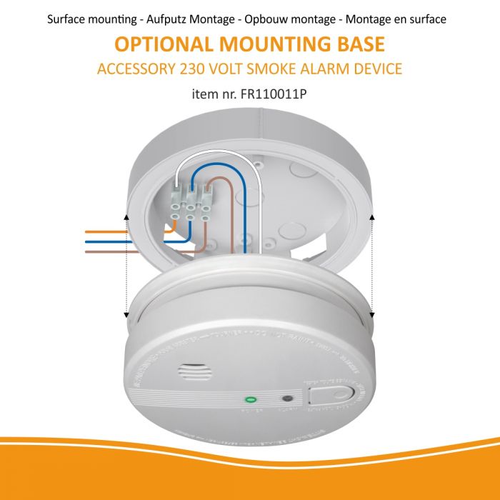 elro Montageplaat t.b.v. ELRO FS1105P & FS1110P 230V rookmelders (FR1100P)