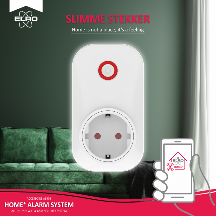 elro Slimme Plug-In Schakelaar voor ELRO AS90S Home+ Alarmsysteem (AS90PL)