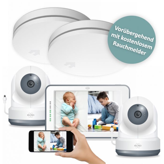 Elro Veilige Babykamer Combipakket: BC4000 Babyfoon & Gratis FS4610 Rookmelder