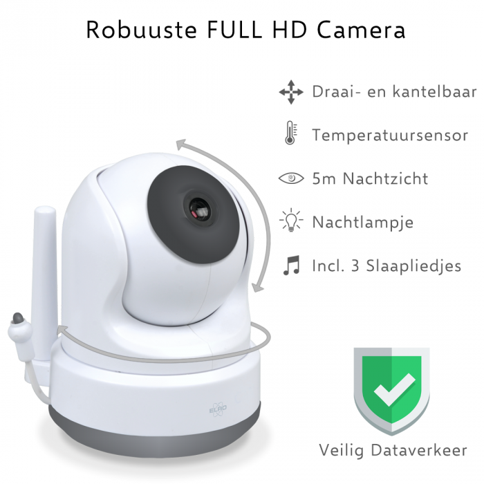 Elro Veilige Babykamer Combipakket: BC4000 Babyfoon & Gratis FS4610 Rookmelder