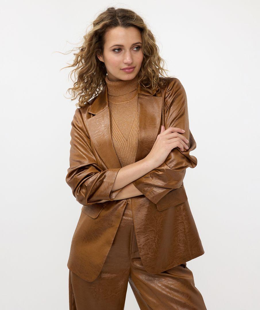 esqualo Blazer metallic crinkle