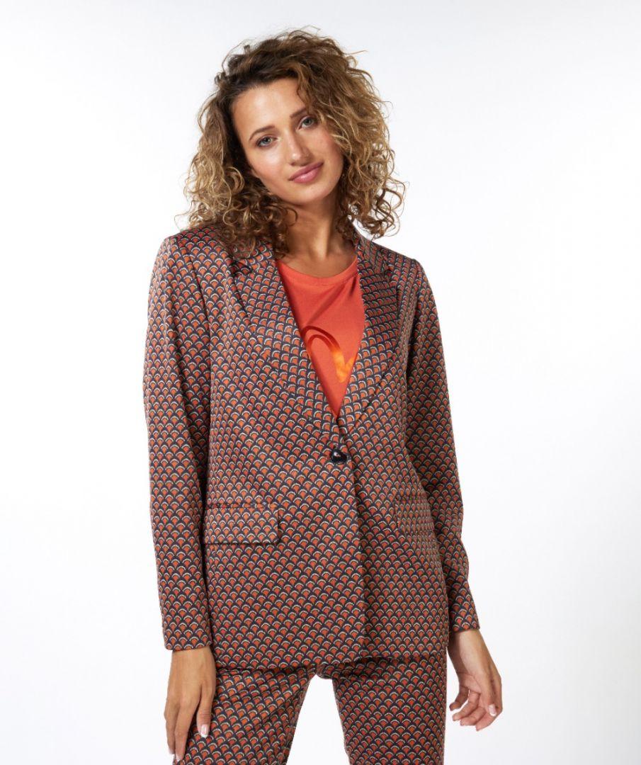 esqualo Blazer scalloped print
