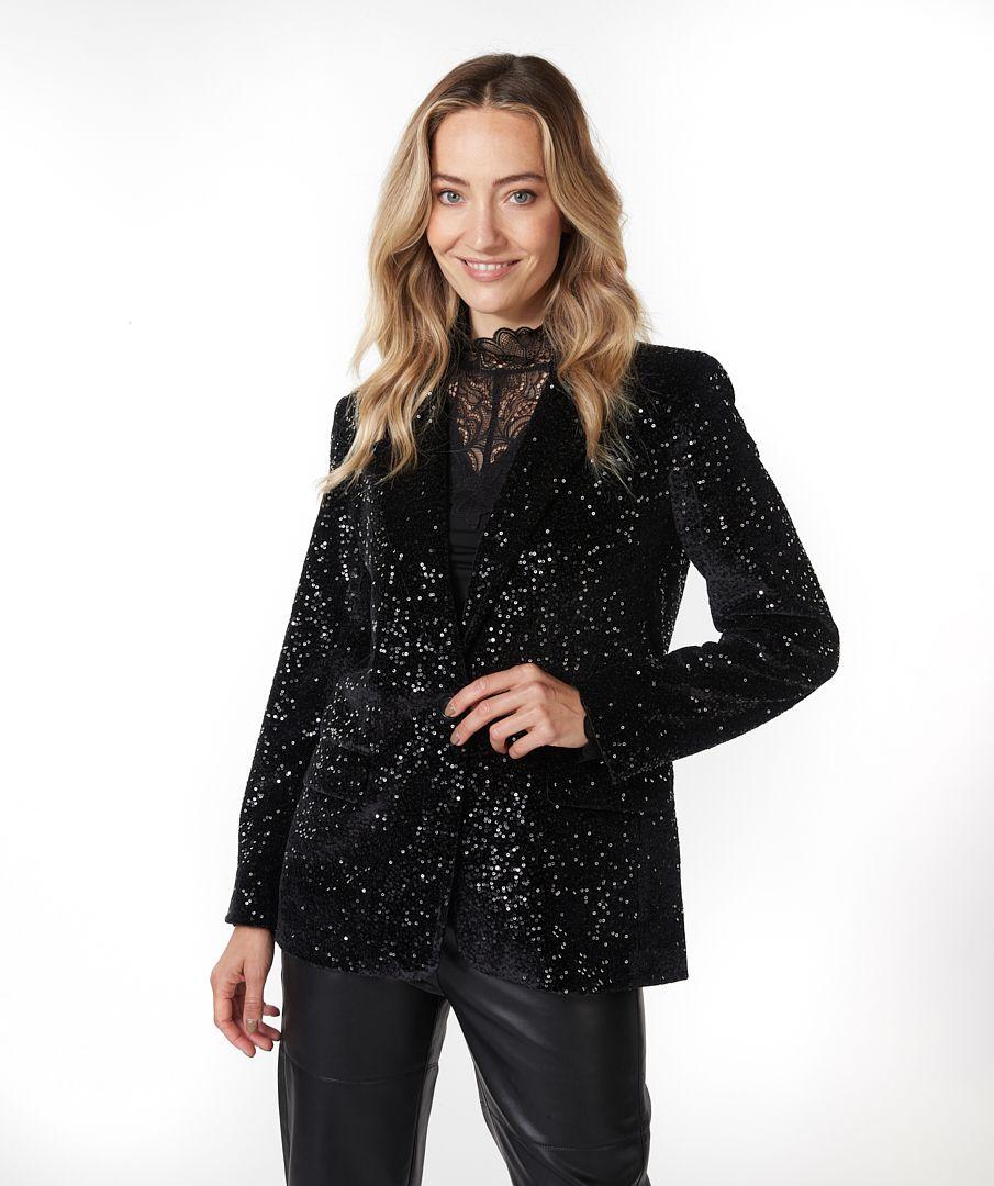 esqualo Blazer velvet sequins