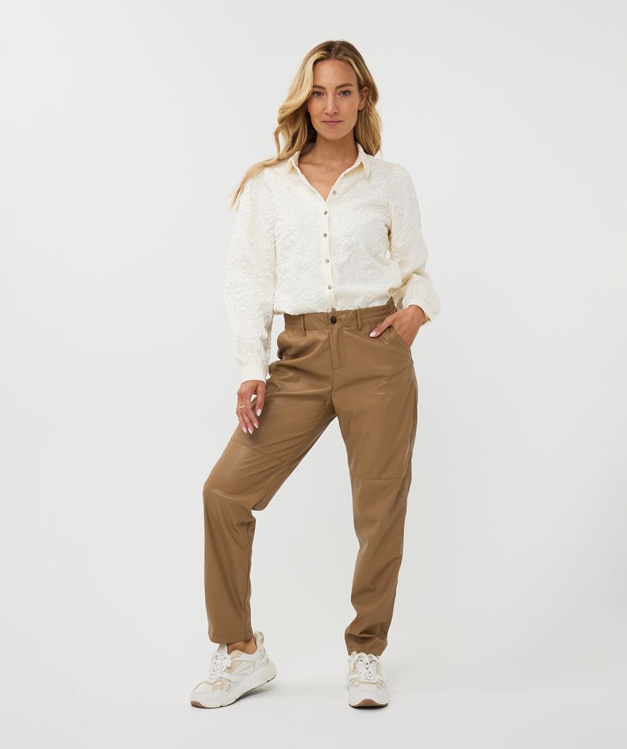 Esqualo Blouse 2tone Flower Jacquard