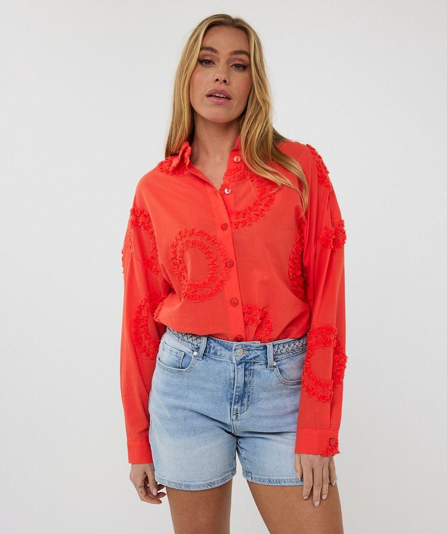 Esqualo Blouse 3D Circled