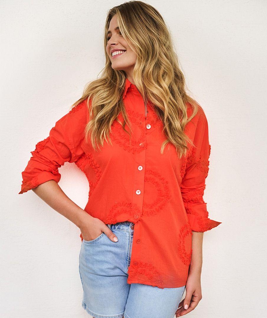 Esqualo Blouse 3D Circled