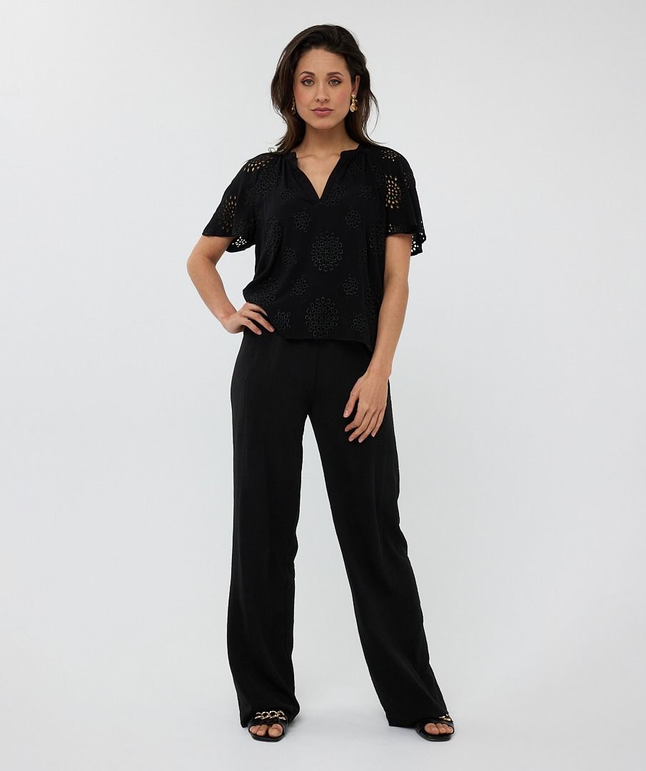 Esqualo Blouse Allover Embroidery