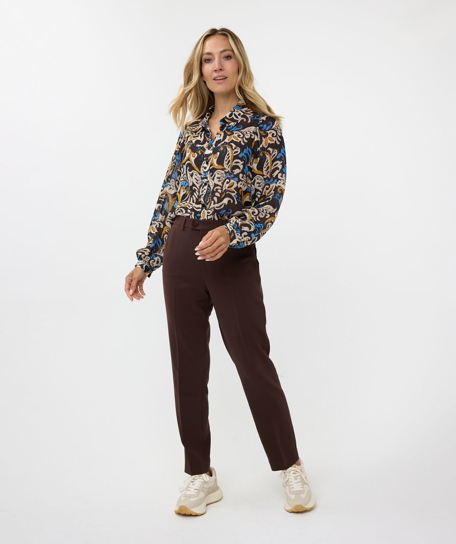 Esqualo Blouse Basic Elegant Leaves