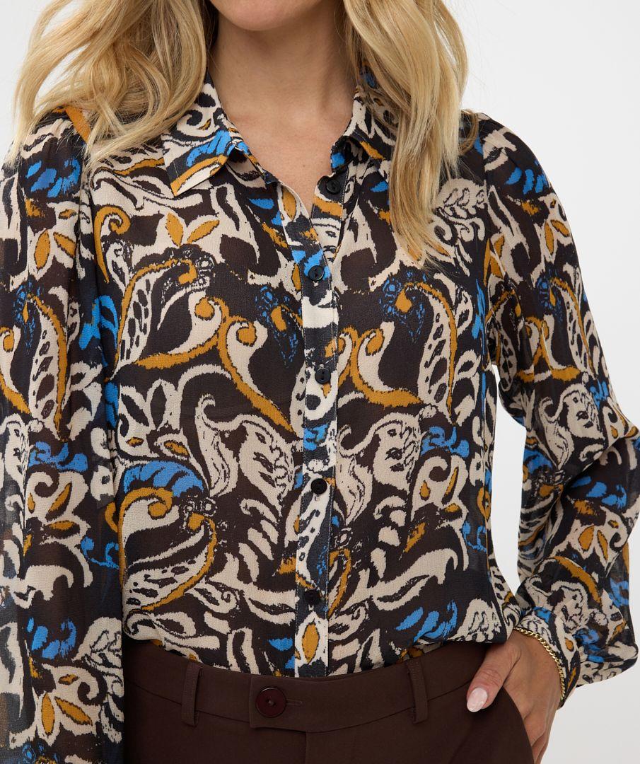 Esqualo Blouse Basic Elegant Leaves