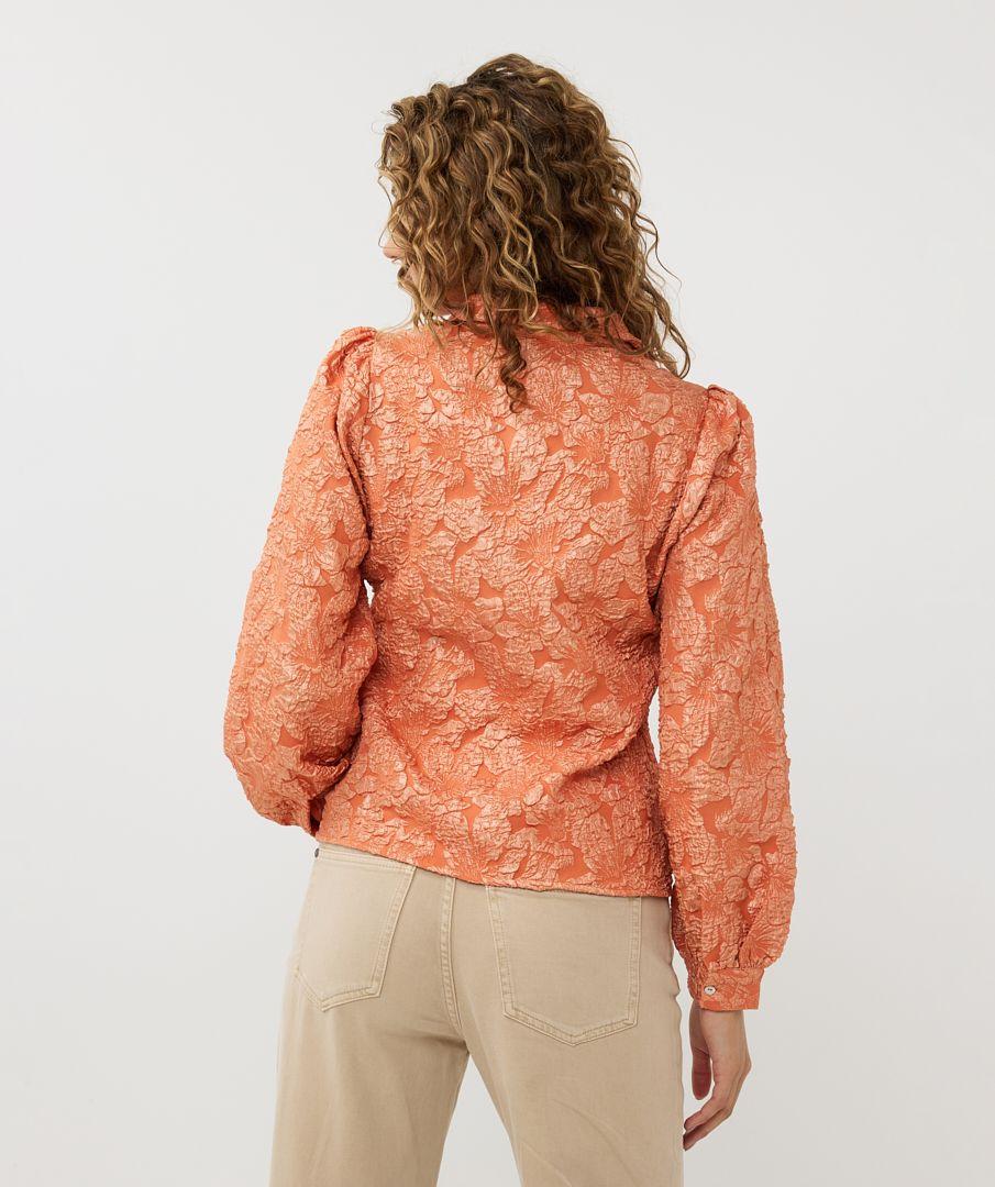 Esqualo Blouse Basic Flower Jacquard