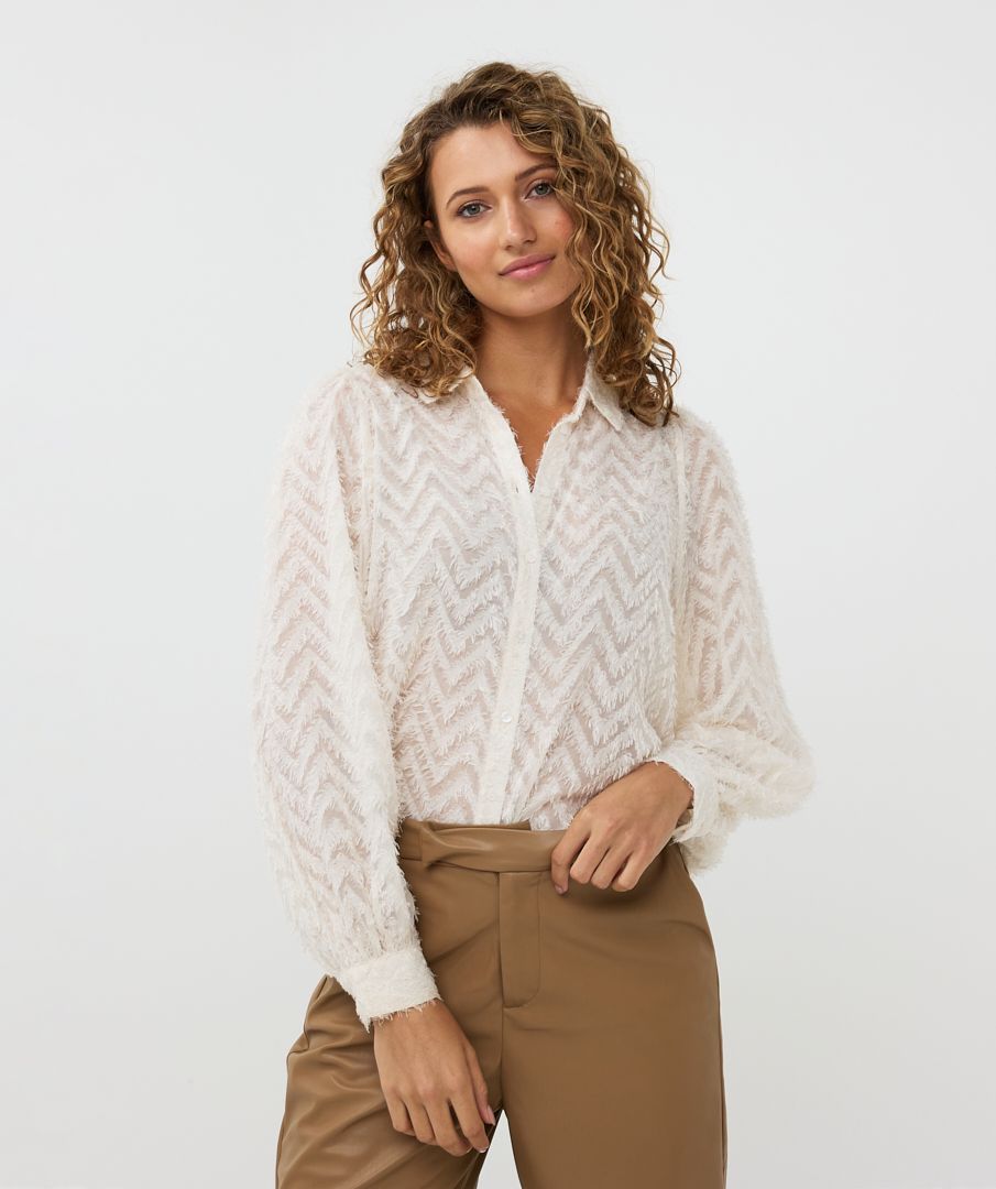 esqualo Blouse basic fluffy plumetis