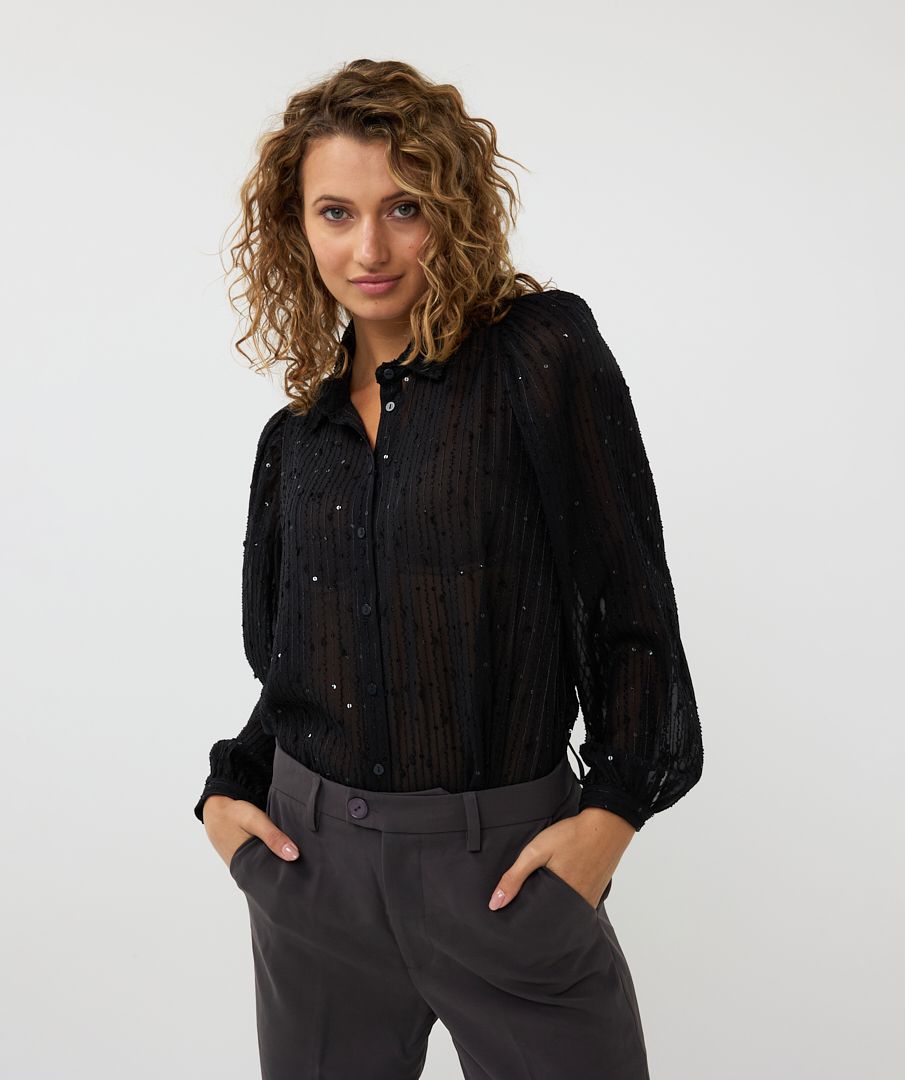 esqualo Blouse basic sequins