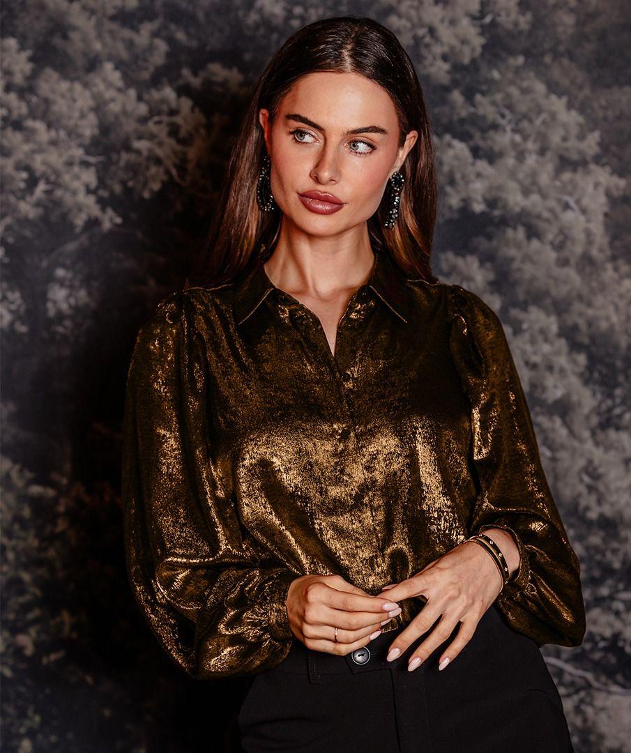 esqualo Blouse basic shiny