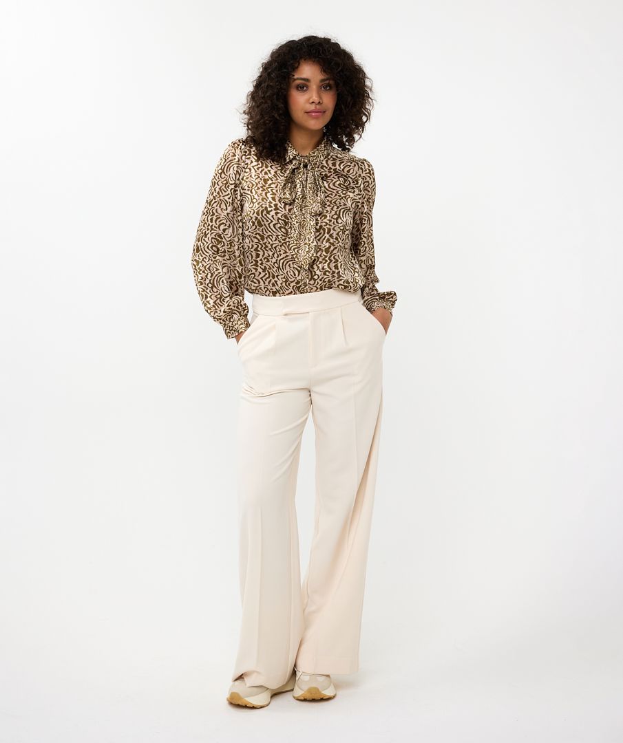 Esqualo Blouse Bow Dimension Print