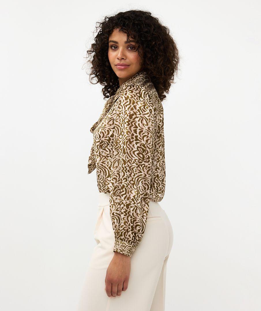 Esqualo Blouse Bow Dimension Print