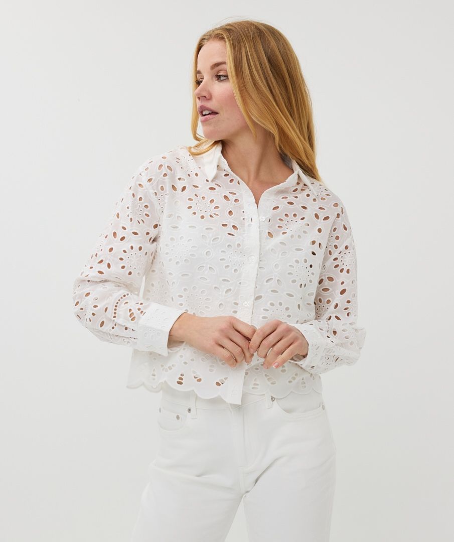 Esqualo Blouse Broidery Anglaise
